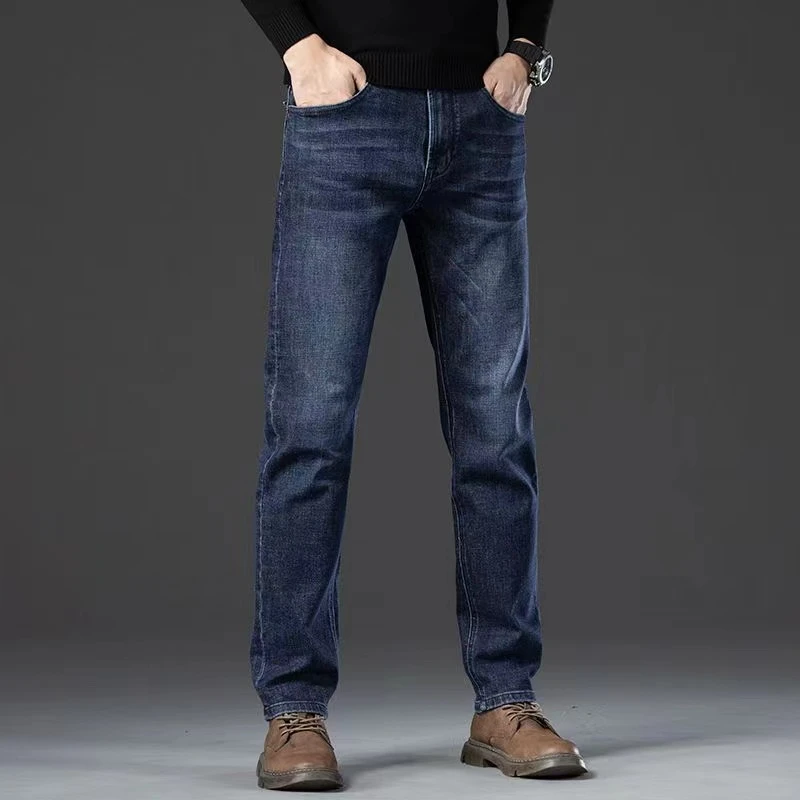 男士牛仔商务休闲裤