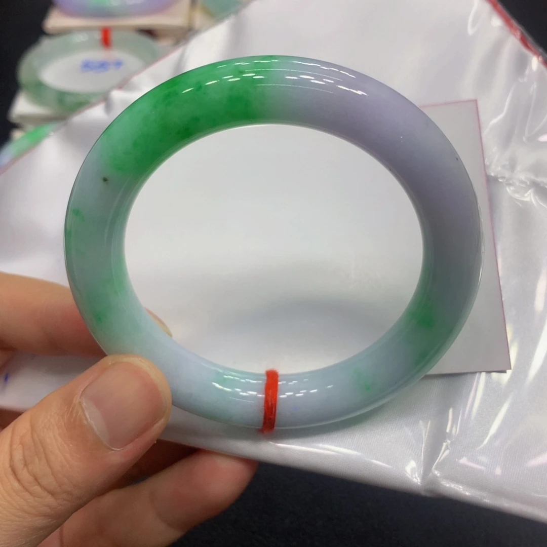 未镶嵌手镯翡翠翡翠手镯春彩大胖圆22