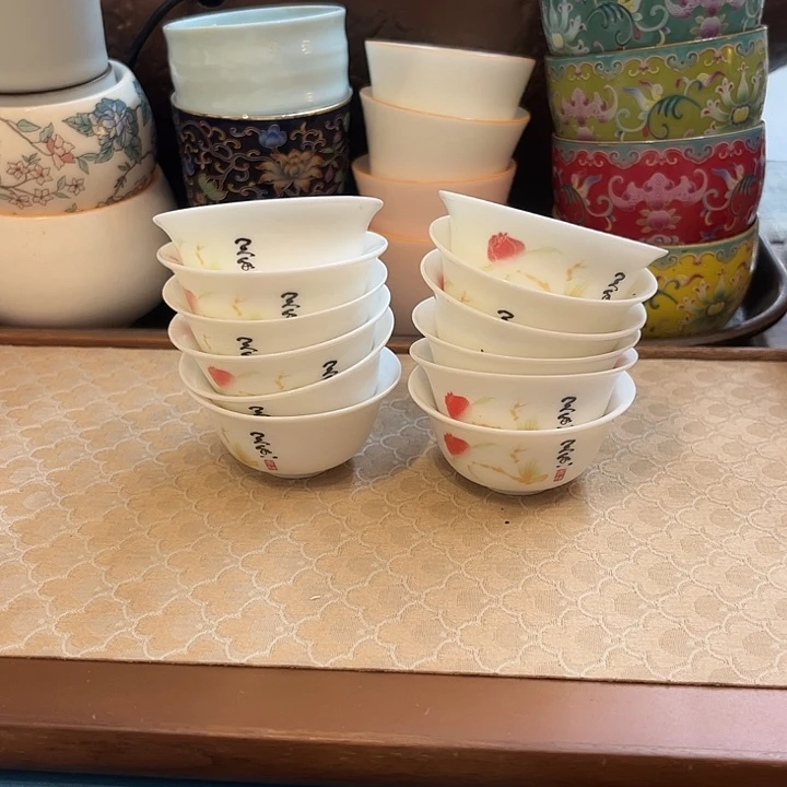 陶瓷单杯微瑕12个天香