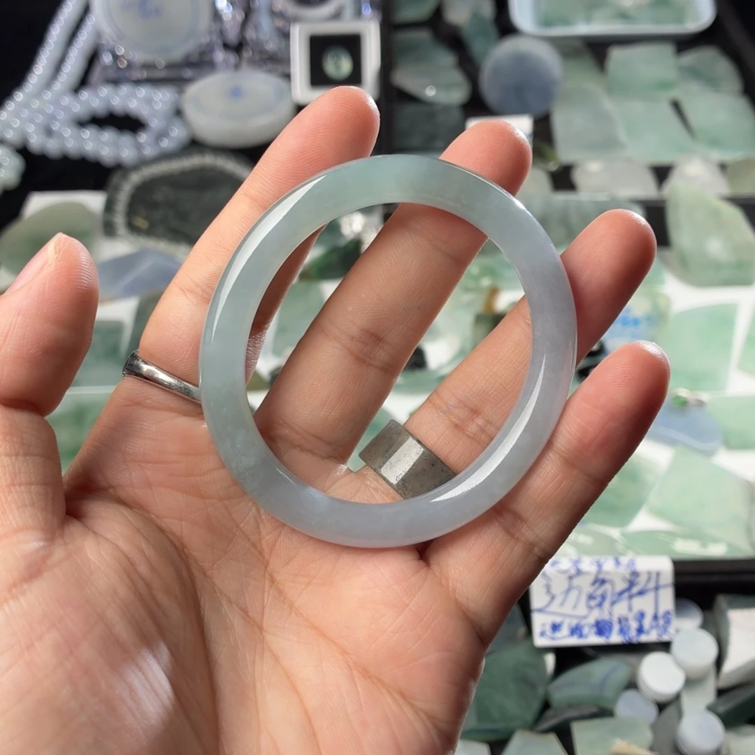 定制翡翠未镶嵌天然缅甸翡翠a货53高糯化打底贵妇美人条