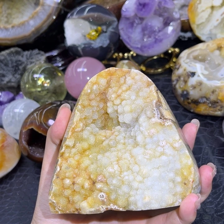 未镶嵌发饰水晶黄软啵啵