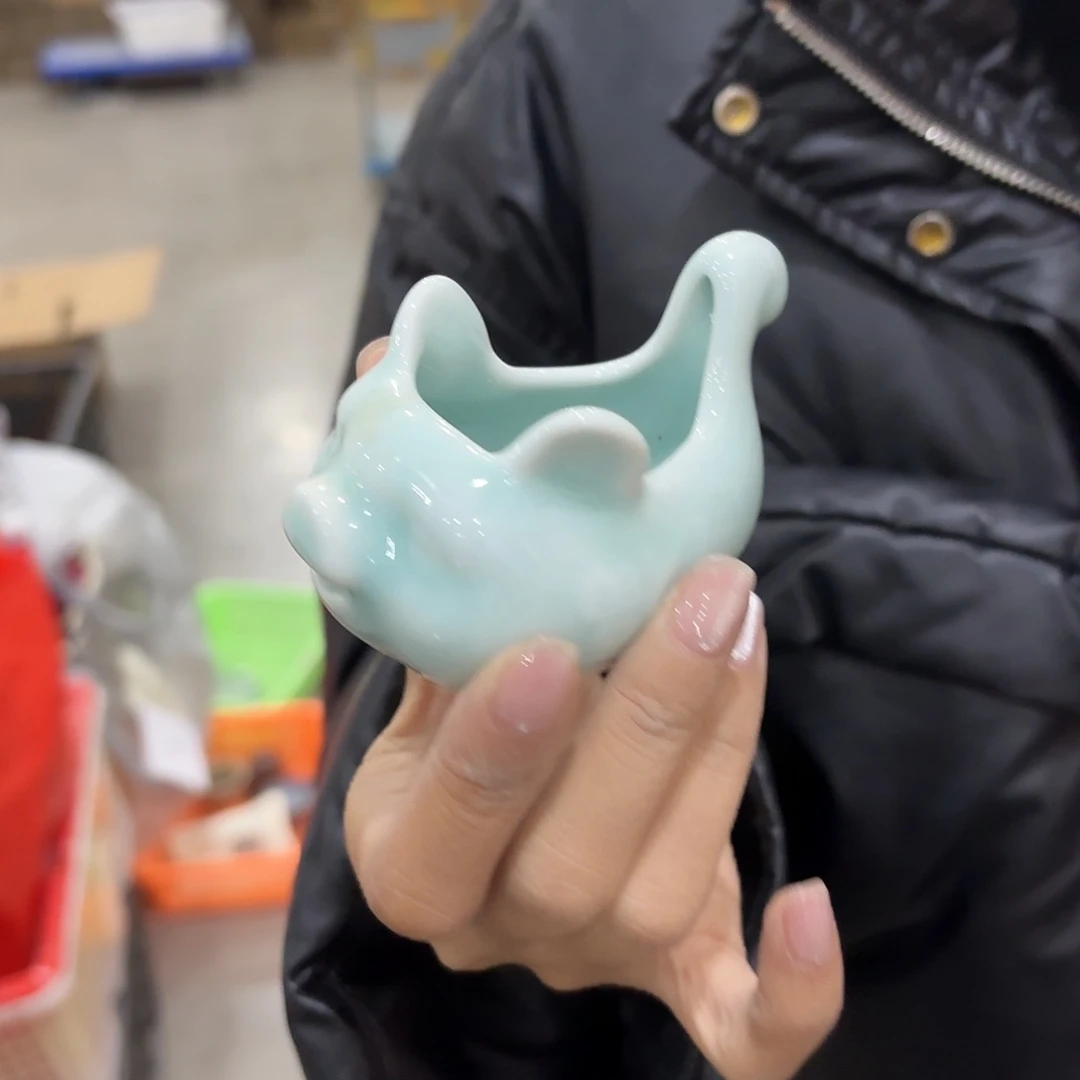 龙泉云间青瓷小米茶器