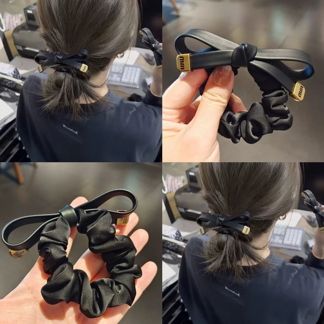 甜酷风日韩小众女时尚OL发圈发绳头绳丝绒优雅时尚百搭橡皮筋发圈