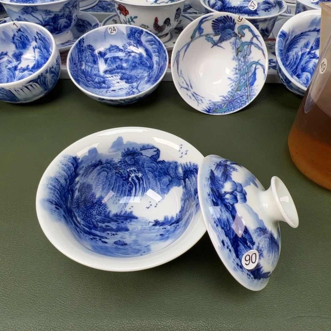 景德镇纯手工纯手绘茶具木木90