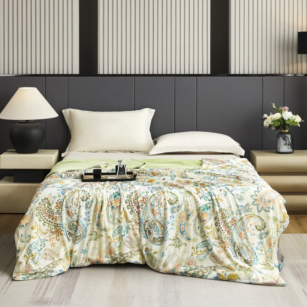 【锦鲤优选】高端超柔凉感5D数码印花蚕丝夏被-云上时光