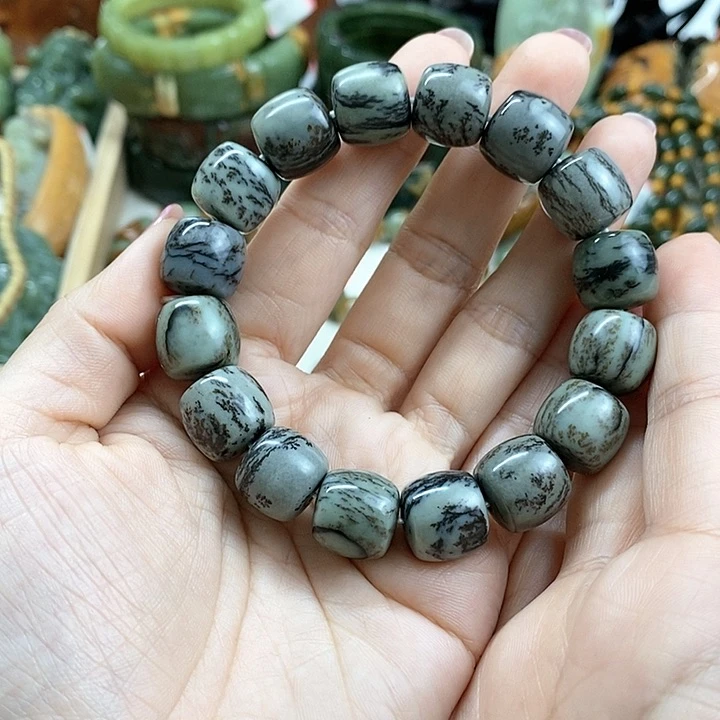 未镶嵌手链透闪石质玉