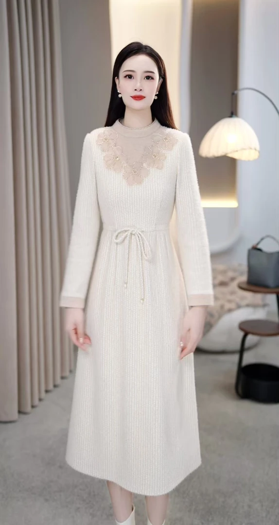 [依铭服饰] X722 #   新款 2025 减龄 收腰 显瘦  连衣裙