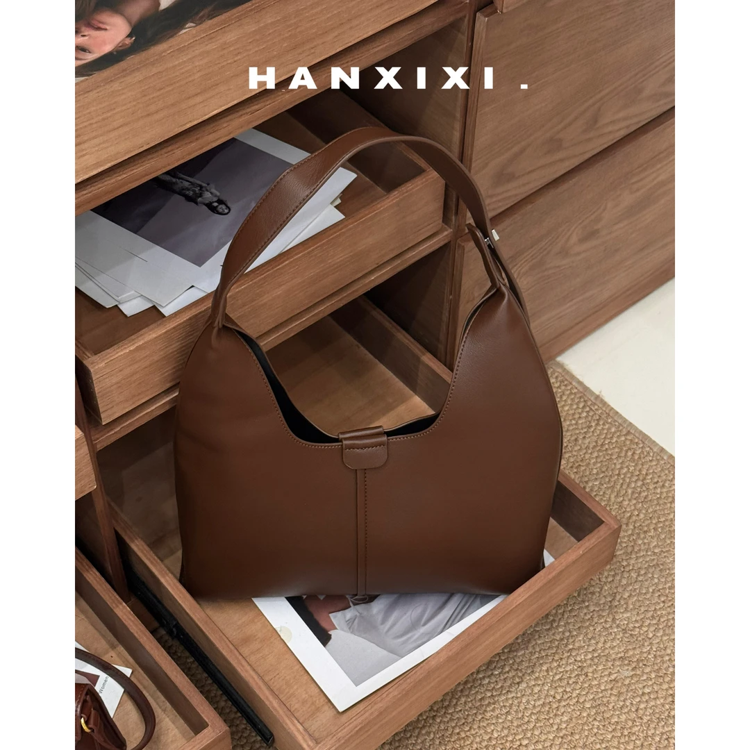 今天周五 复古软皮托特包女2025秋冬新款大容量通勤单肩腋下包包