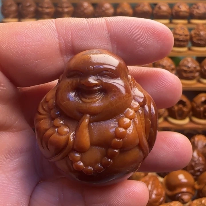 福***下橄榄核手串/手链弥勒佛