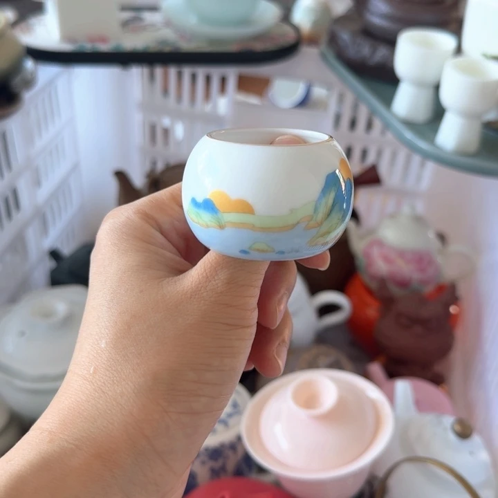 微瑕陶瓷茶具茶杯茶壶