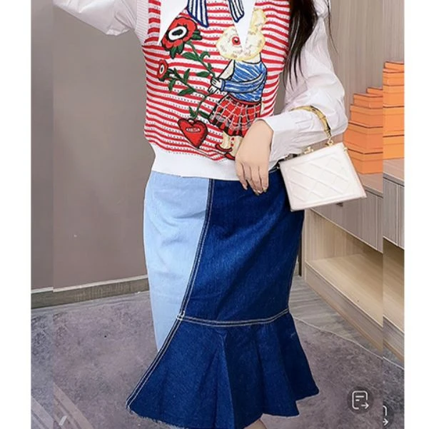 芙娜妮2024夏季女装高级感御姐小香风法式连衣裙子F2230120B