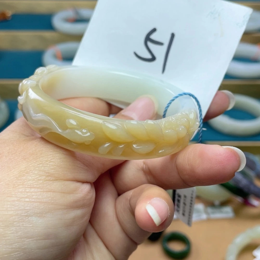 未镶嵌手镯和田玉圈口55