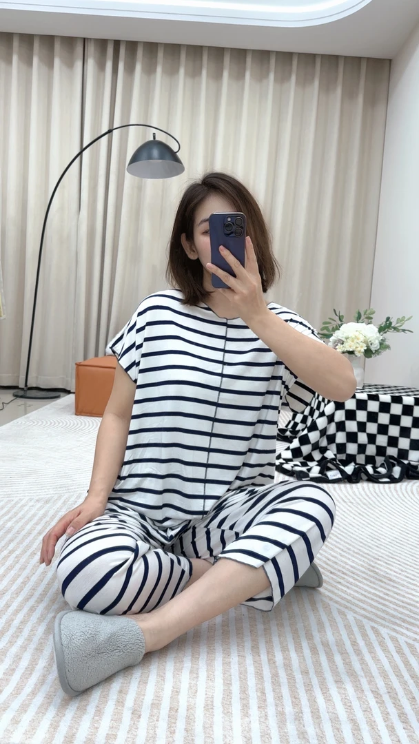 栀子家推荐 超舒服两件套夏季简约款家居服