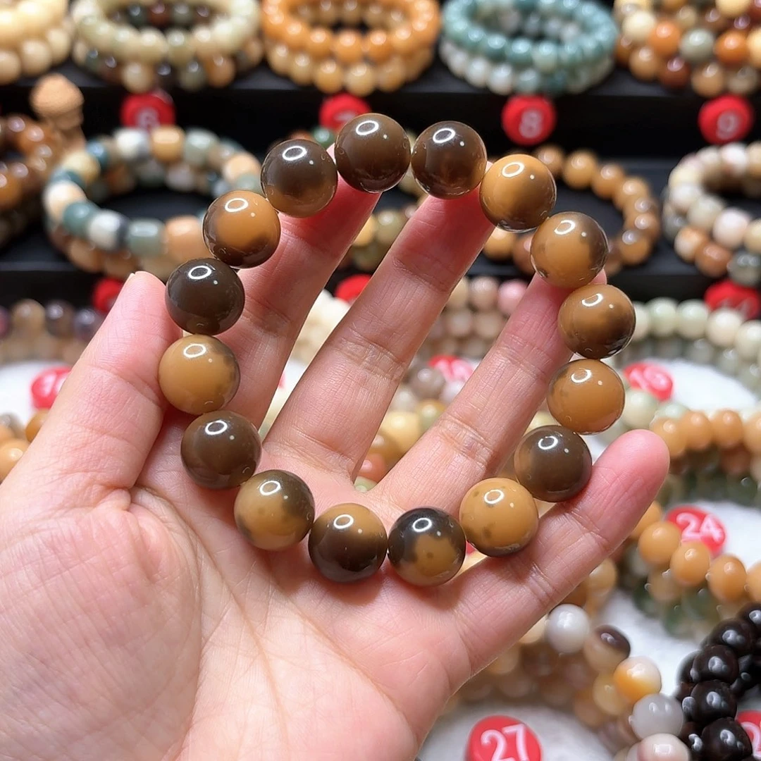 手串菩提根/象牙果虎皮飘花