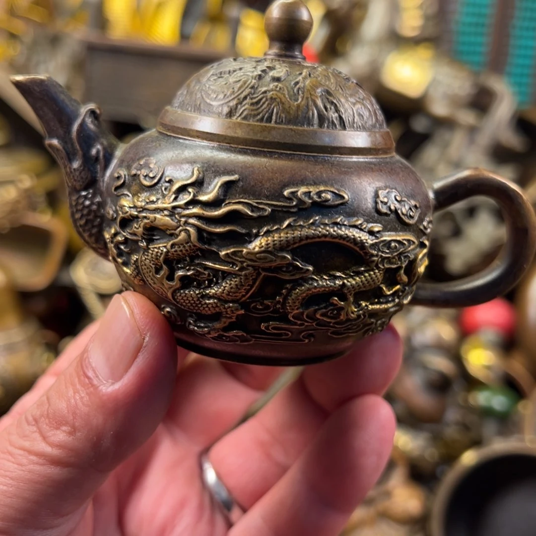 茶壶香炉铜器摆件