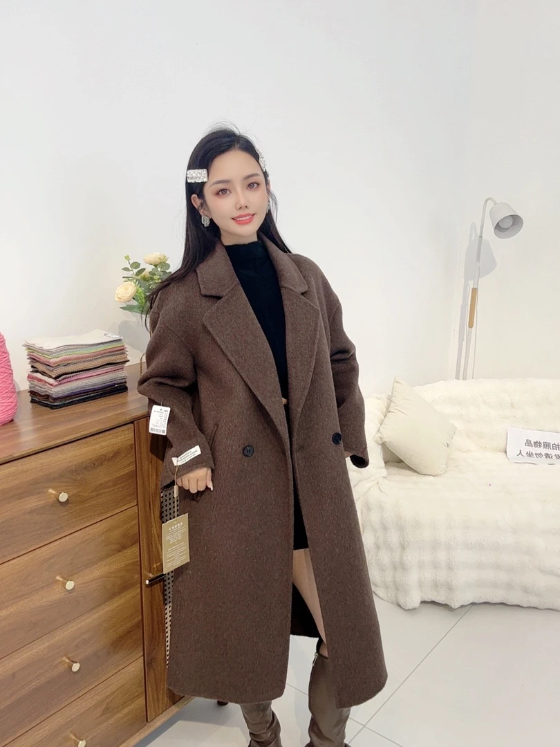 （9516）鄂市产地  两扣极简 长款外套