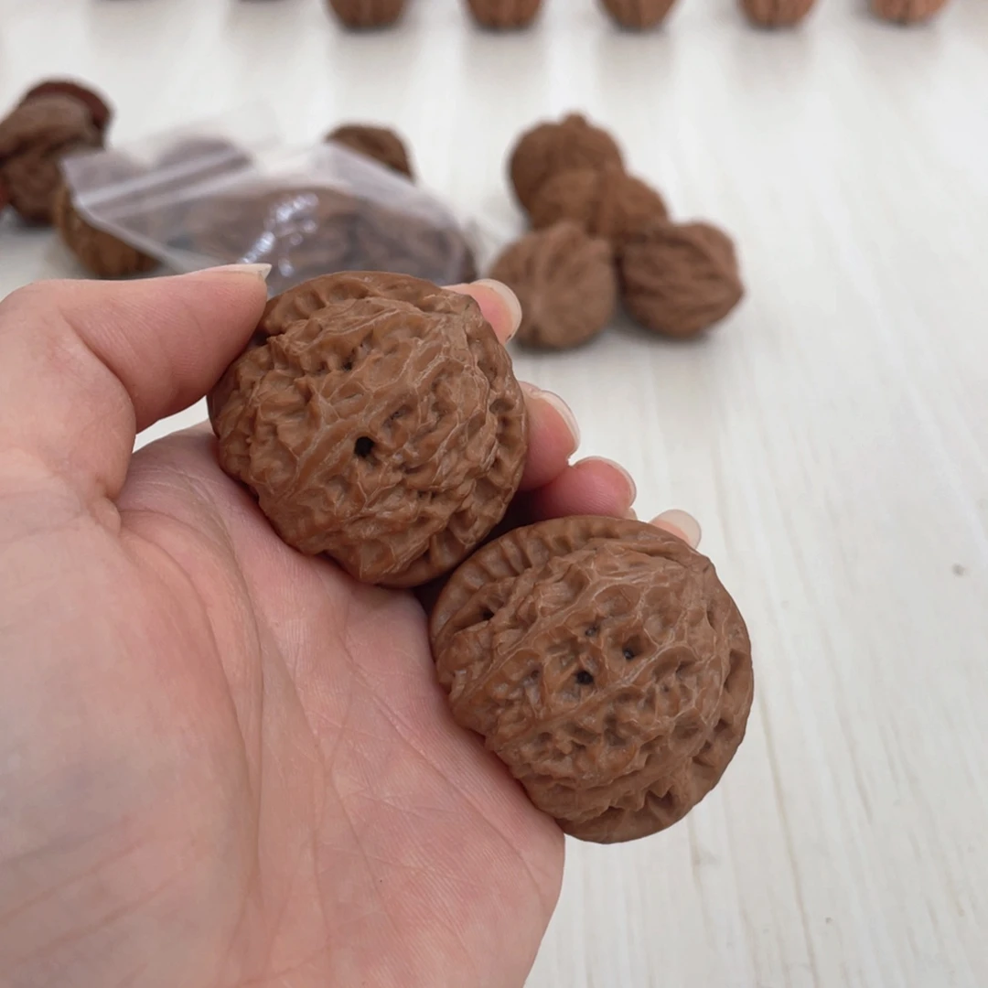 A***6吊坠文玩核桃白狮子40尺全品