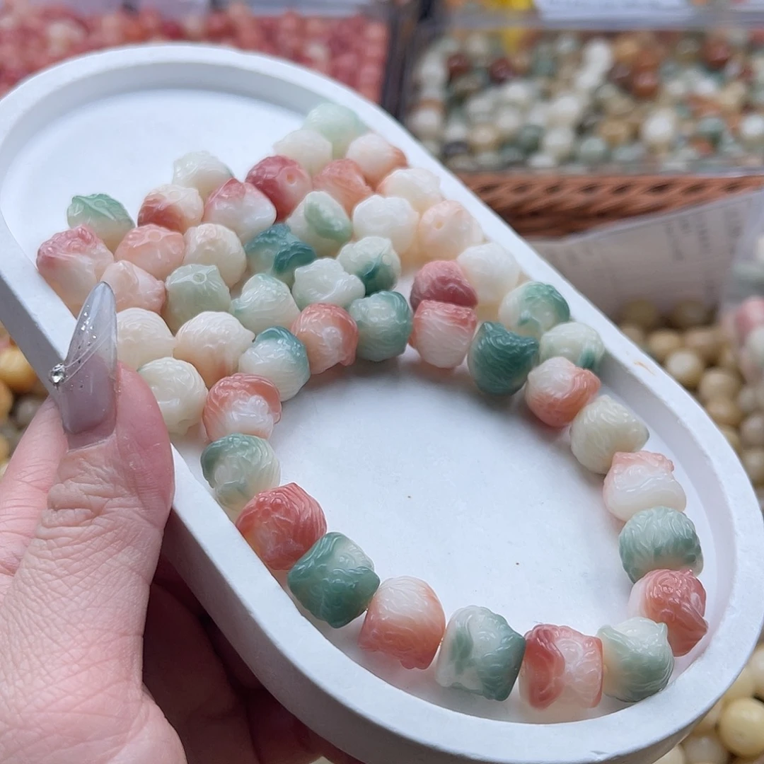 白玉菩提吊坠c12mm/20+2颗