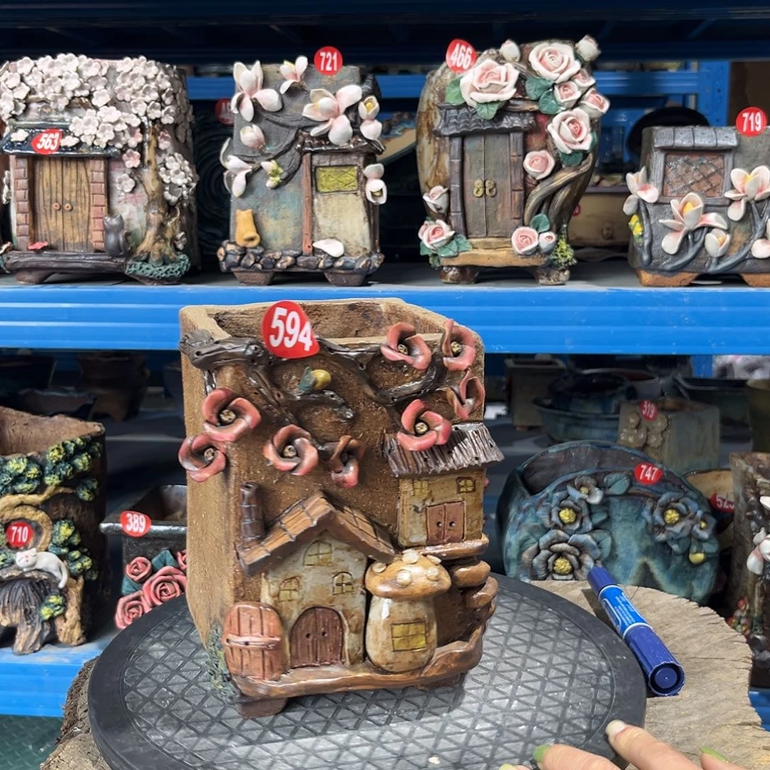 594 号陶然花器手工花盆