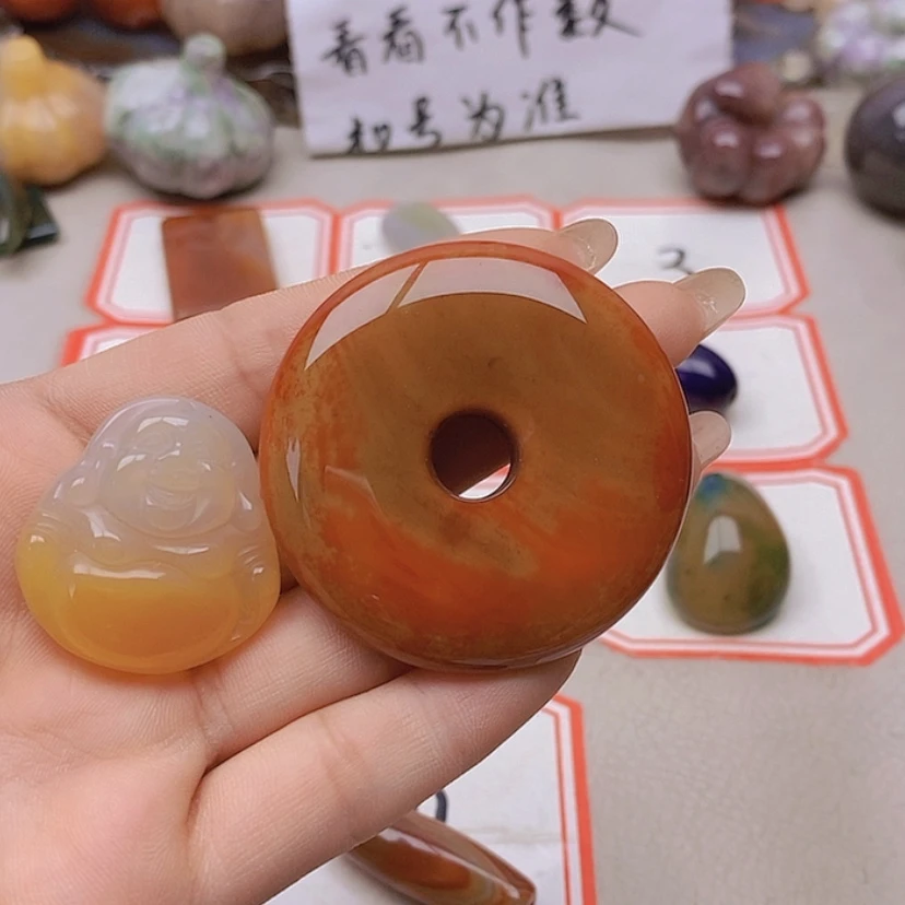 【闪购商品】未镶嵌玛瑙/玉髓珠宝半成品纯***作