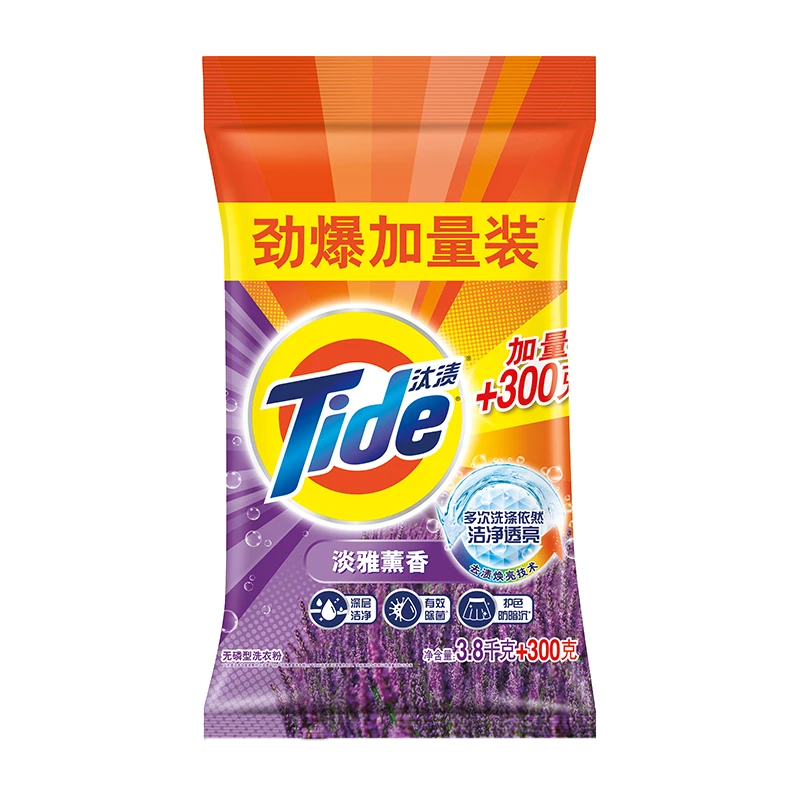 汰渍 洁净薰香无磷洗衣粉3.8千克+300克/袋 （淡雅熏香）