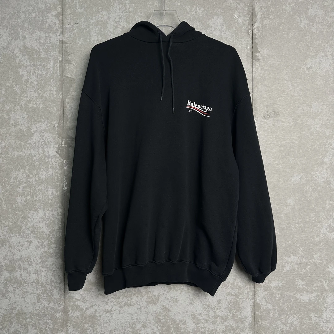 未使用 WE11 DONE 瑕疵/S/巴黎世家印花海浪可乐帽衫/17949/JP