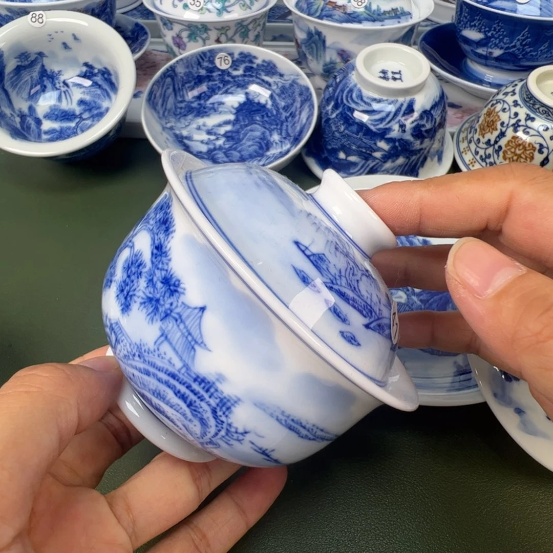 景德镇纯手工纯手绘茶具木木41