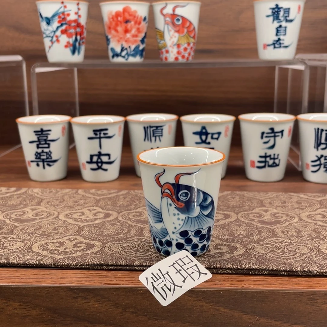 微瑕釉下彩纯手绘
