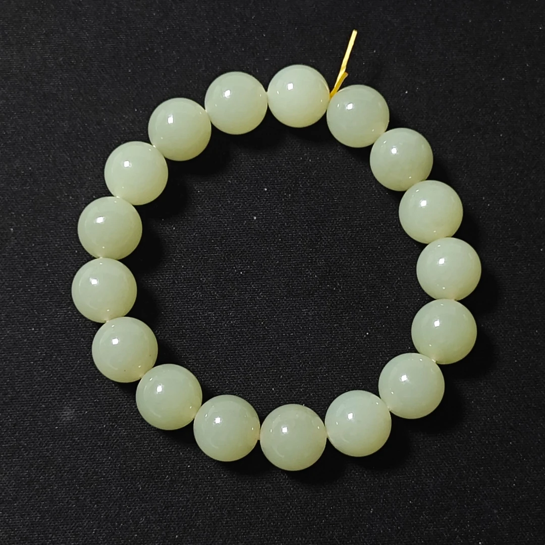 近现代 758创汇期黄玉手串