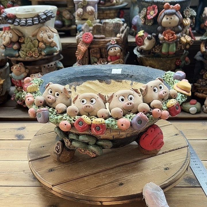 嘻哈多肉花盆百搭