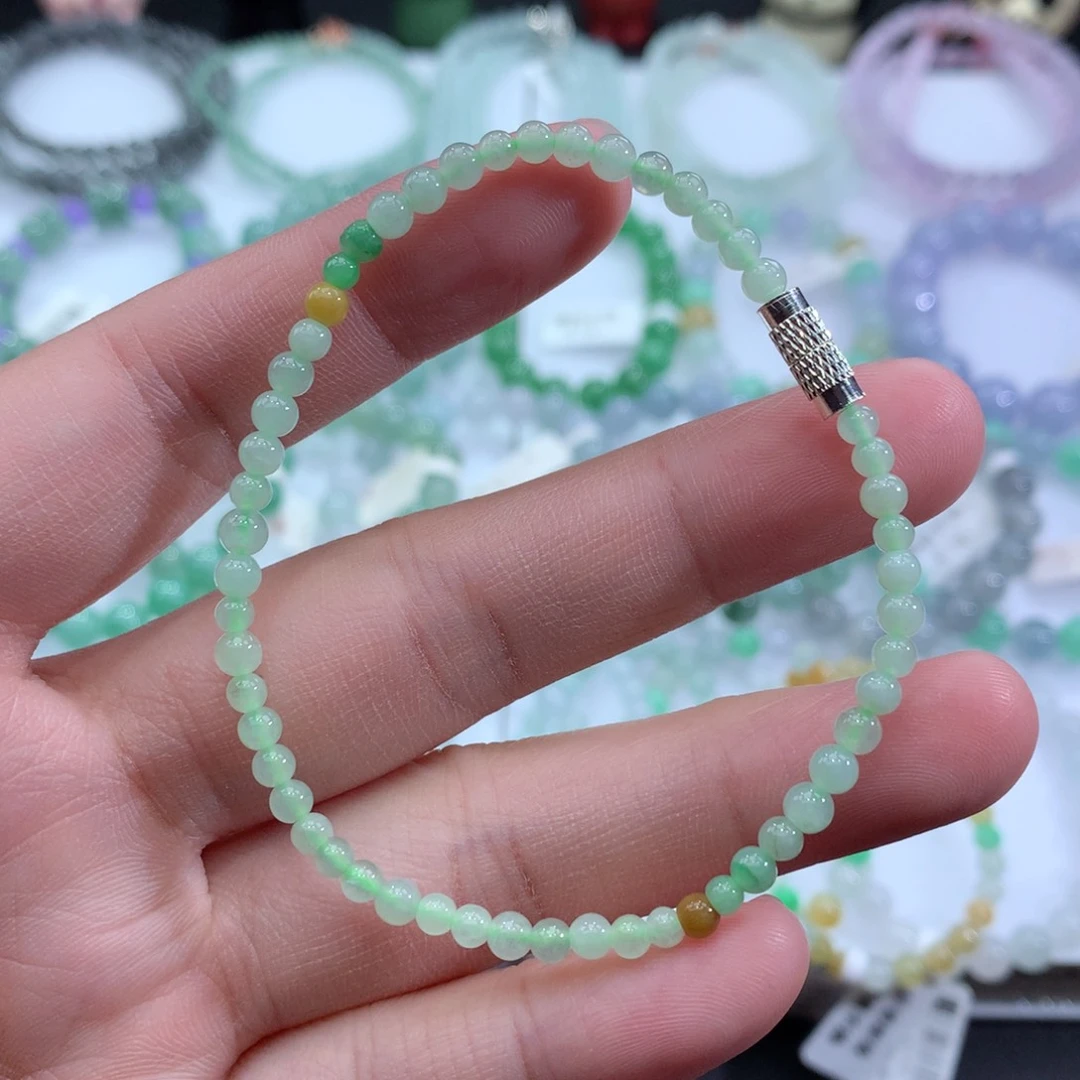 翡翠手链未镶嵌天然