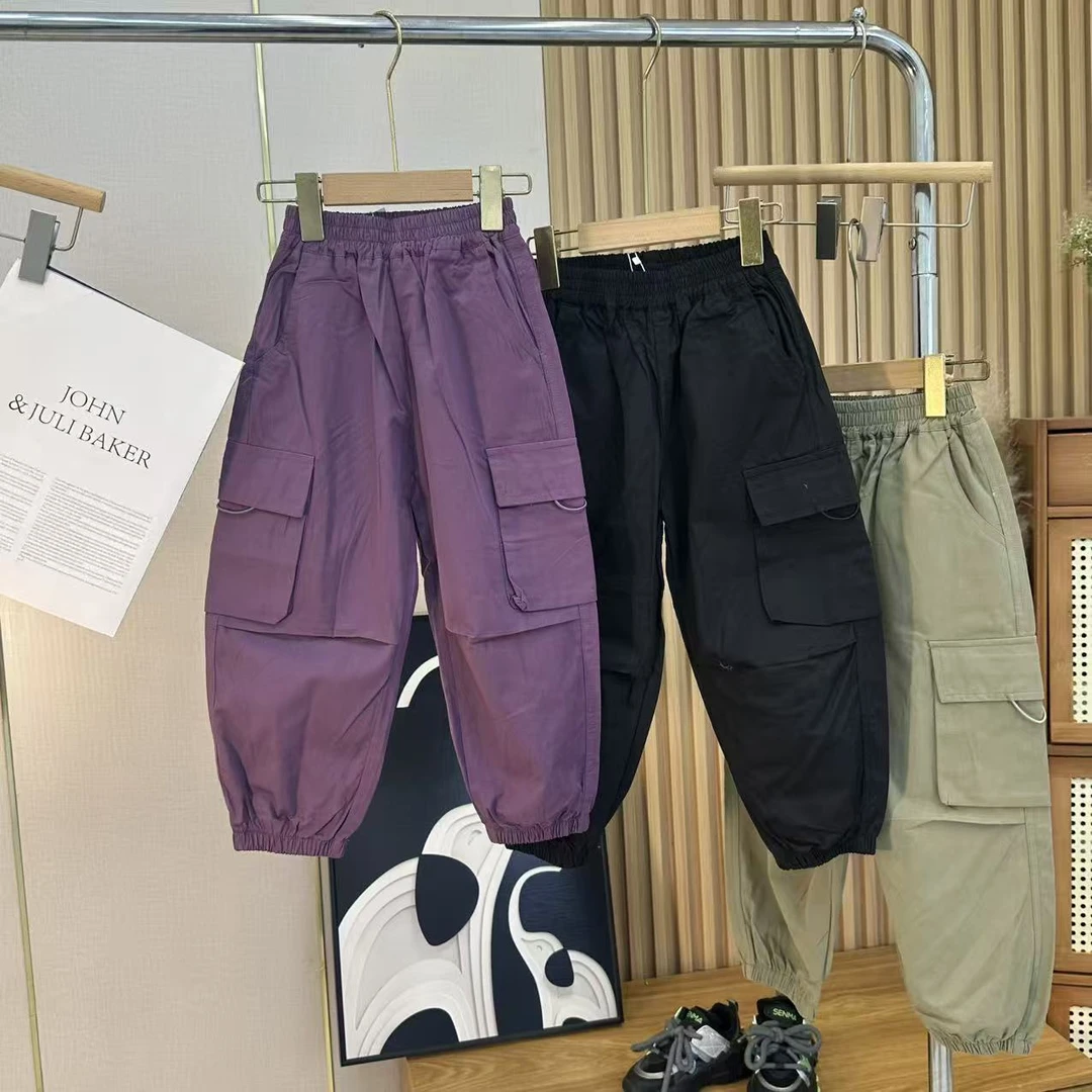 【巴*豆】KZ-060  品牌撤柜 休闲洋气时尚宽松休闲长裤百搭韩版