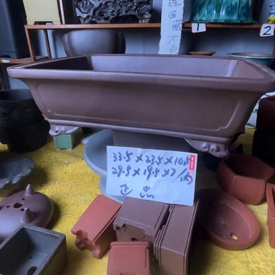 宜兴紫砂花盆一个
