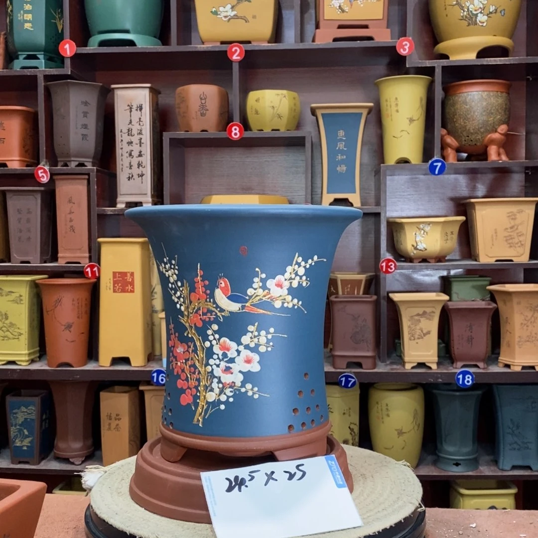 紫砂艺术紫砂花盆