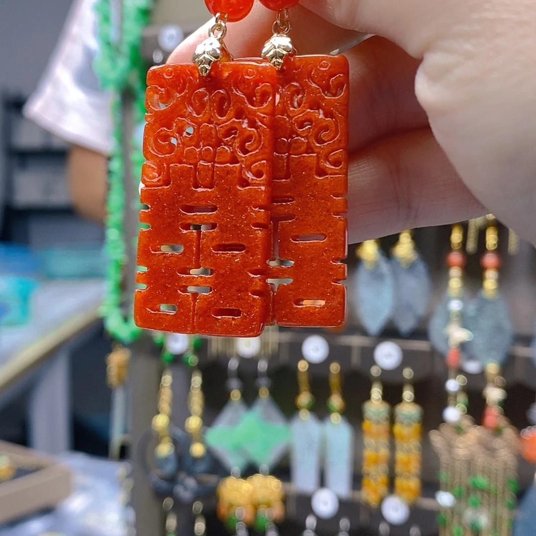 未镶嵌翡翠耳饰翡翠