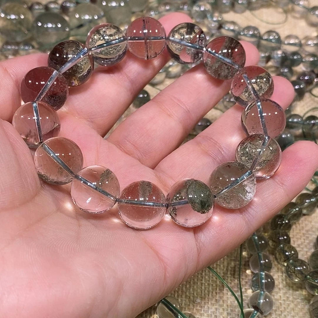 未镶嵌手链水晶绿幽灵15