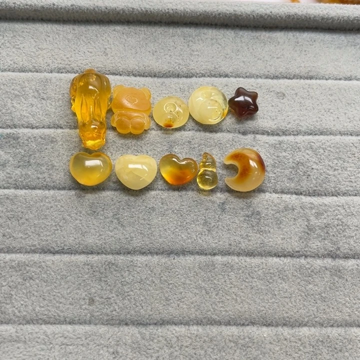 未镶嵌蜜蜡裸石天然琥珀蜜蜡配件