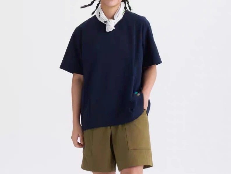 小su家女士夏季新品户外徒步图形梭织短袖T恤