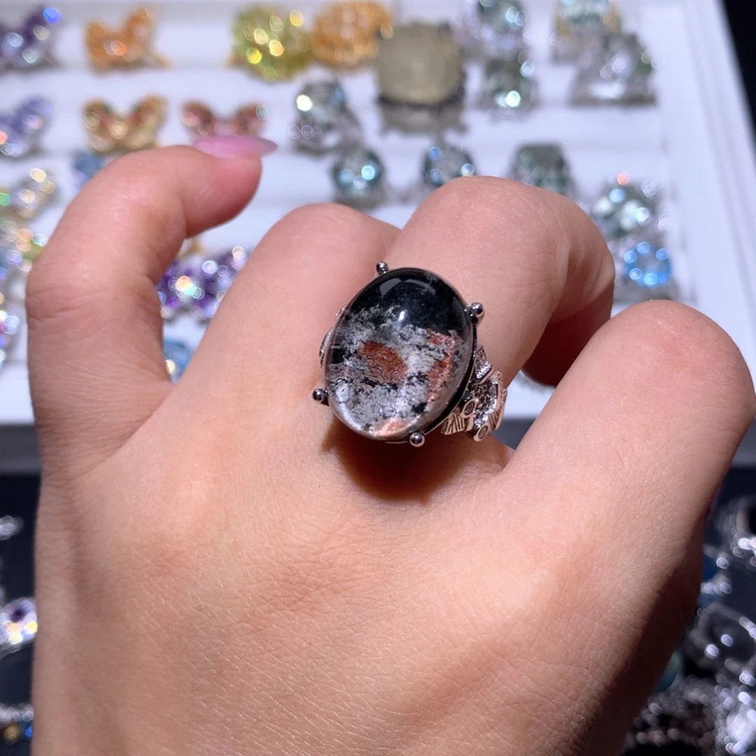 【闪购商品】水晶戒指银S925镶嵌抹*戒指