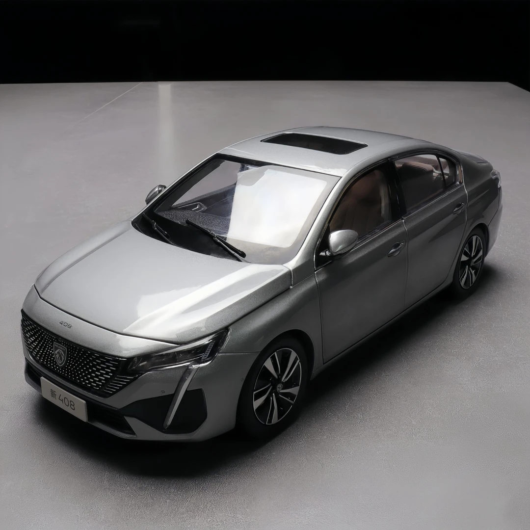 【新标志 408】合金车模1:18收藏级车模合金摆件玩具礼品高端