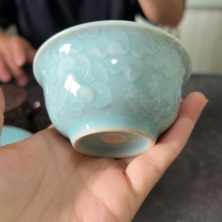 龙泉云间青瓷小米茶器