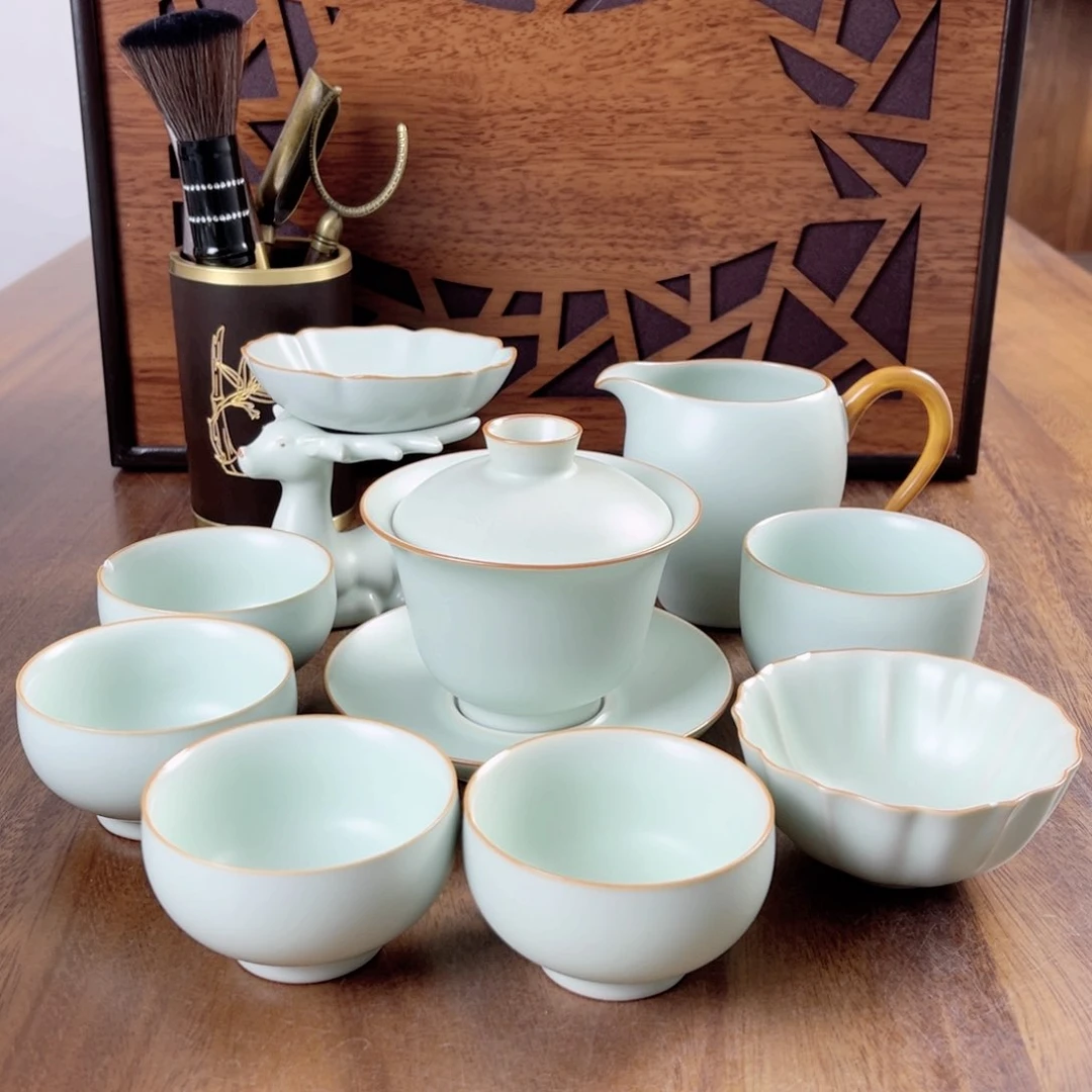 壶古*茗仙南汝窑经典套装