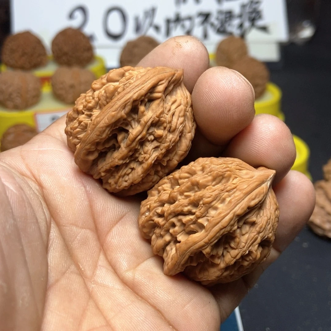 文玩核桃把件虎头3