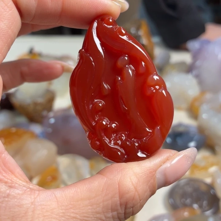 玛瑙/玉髓未镶嵌吊坠(不含链)