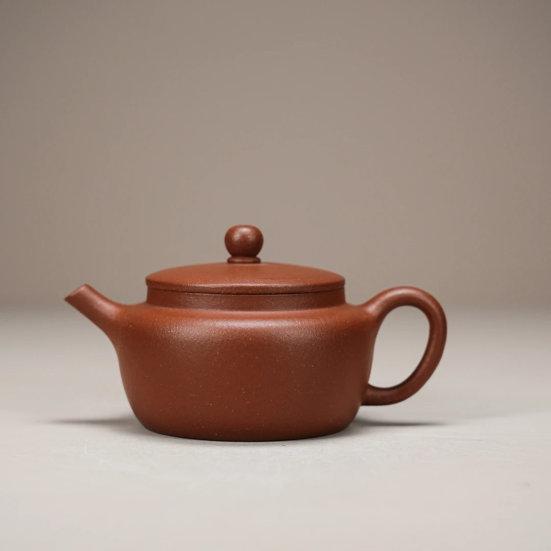 A2260501 方圆壶 紫砂壶 红降坡 160cc 11