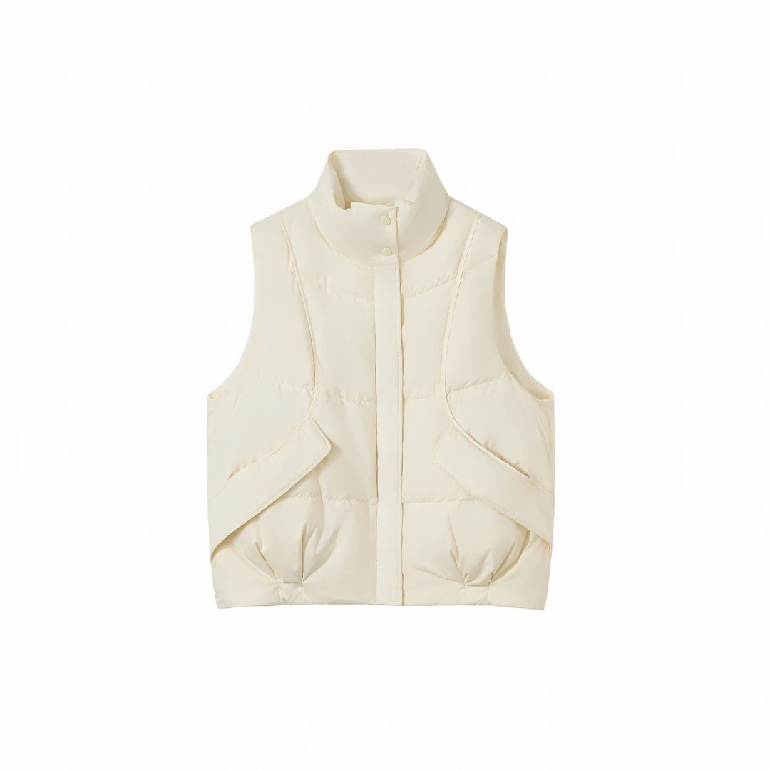 2024新款小香风休闲时尚简约百搭保暖羽绒马甲