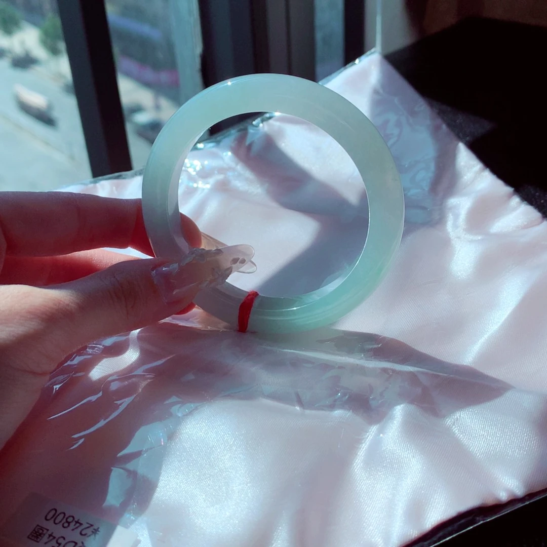 未镶嵌手镯翡翠天然缅甸翡翠A货手镯 88号