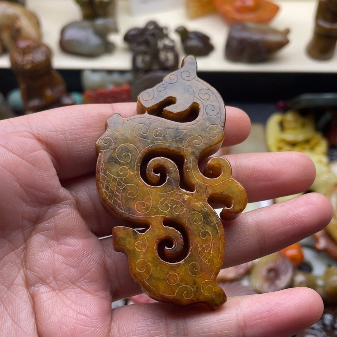 未镶嵌蛇纹石玉颈饰127