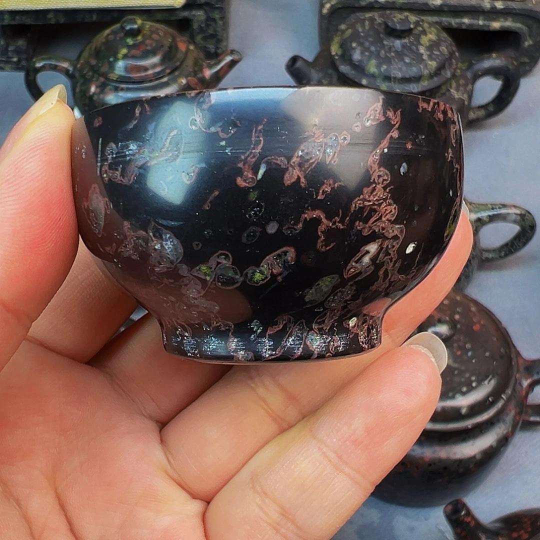 梅花玉品茗杯茶周边微瑕