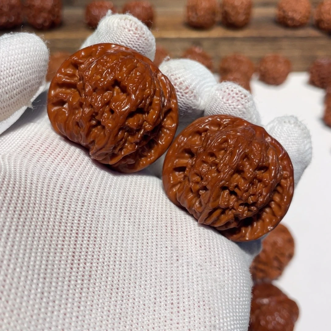 丁***鸡文玩核桃吊坠磨盘456.06. #00#WY